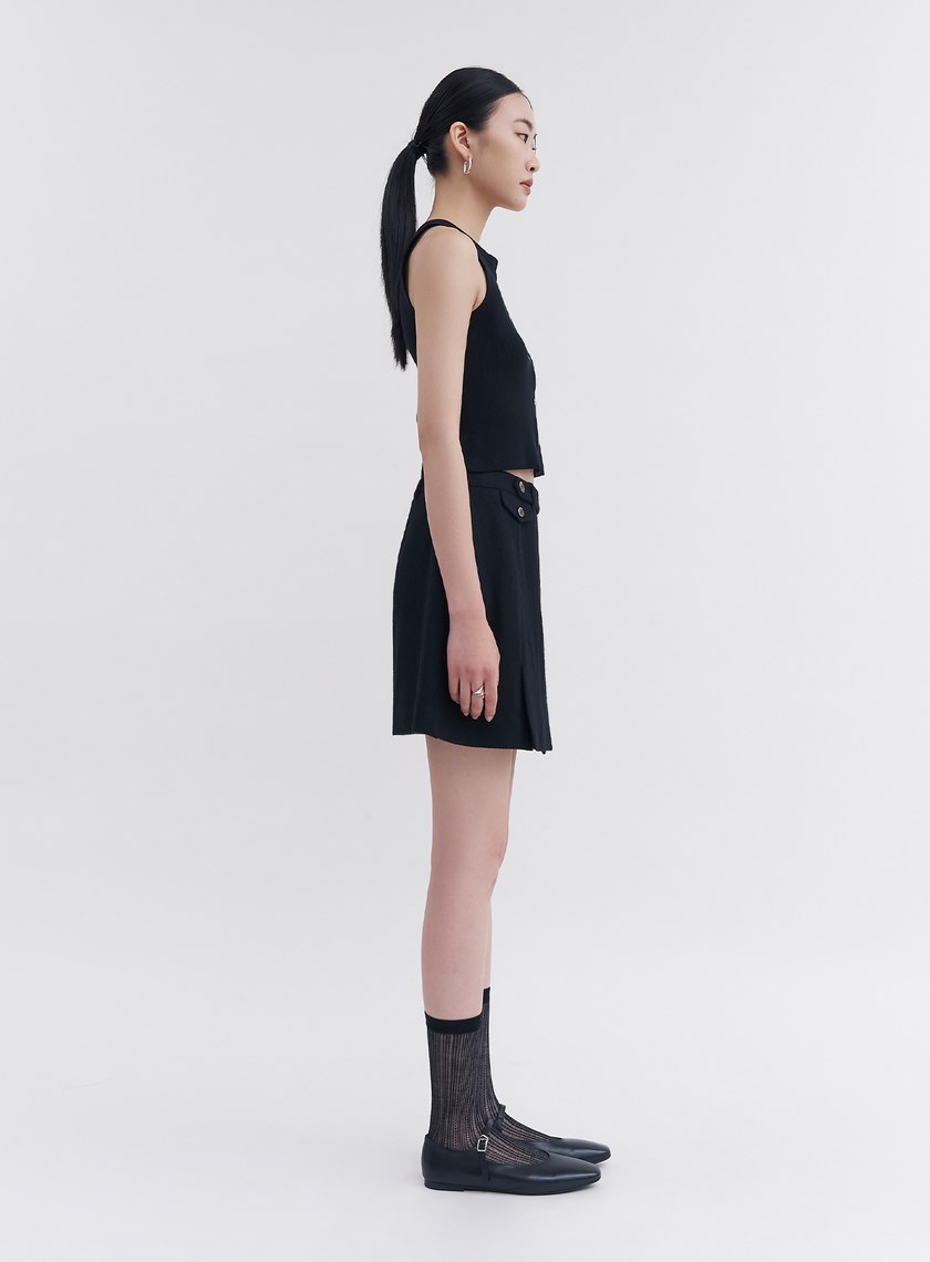 可機洗亨利領羊毛背心