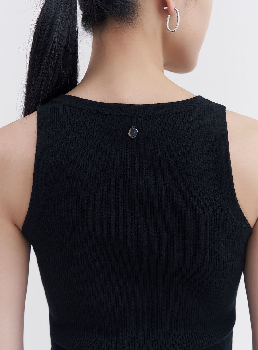 可機洗亨利領羊毛背心