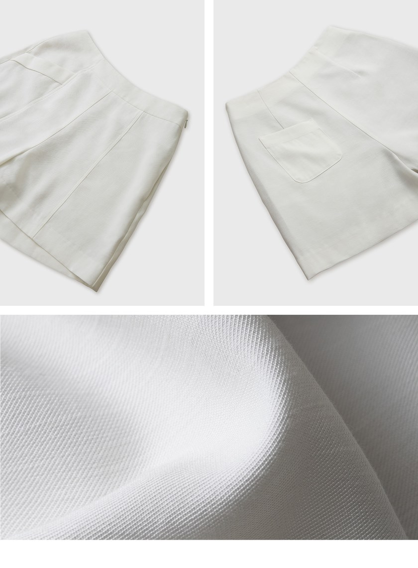 輕盈透氣不對稱口袋短褲