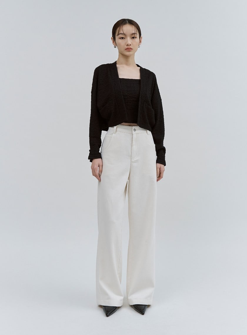 特殊肌理感連袖罩衫