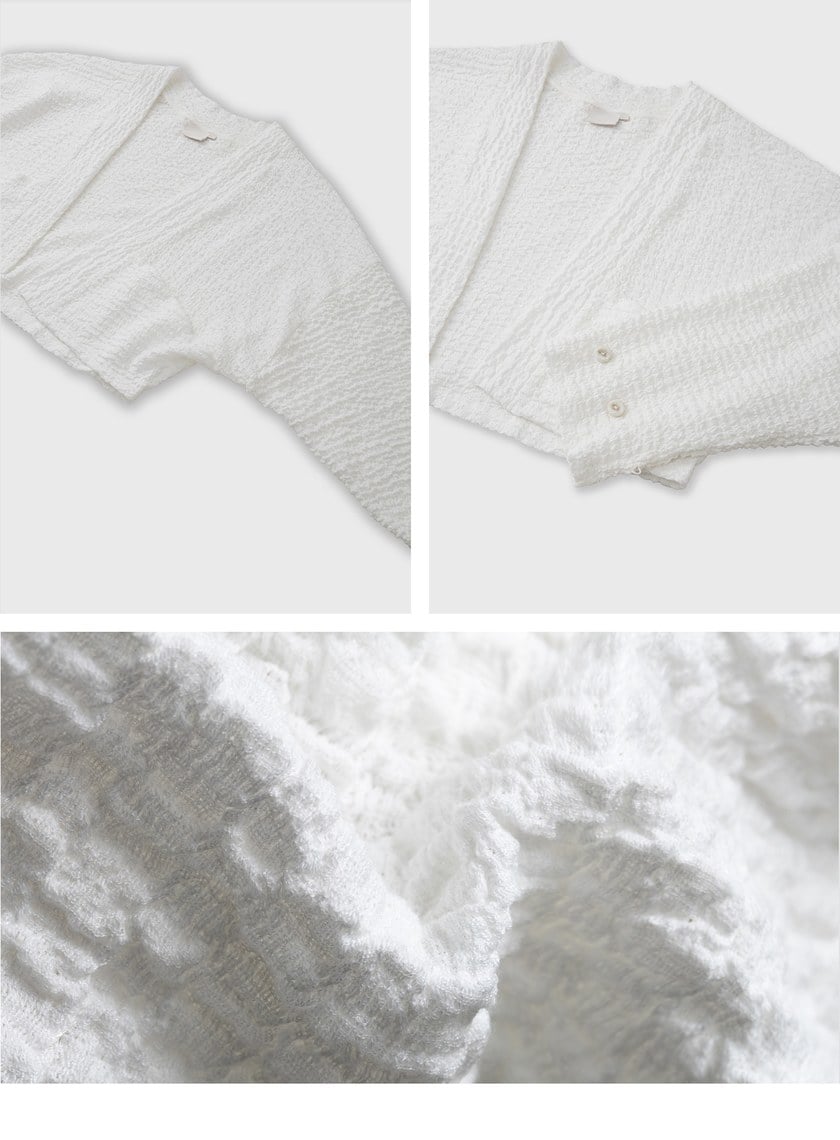 特殊肌理感連袖罩衫