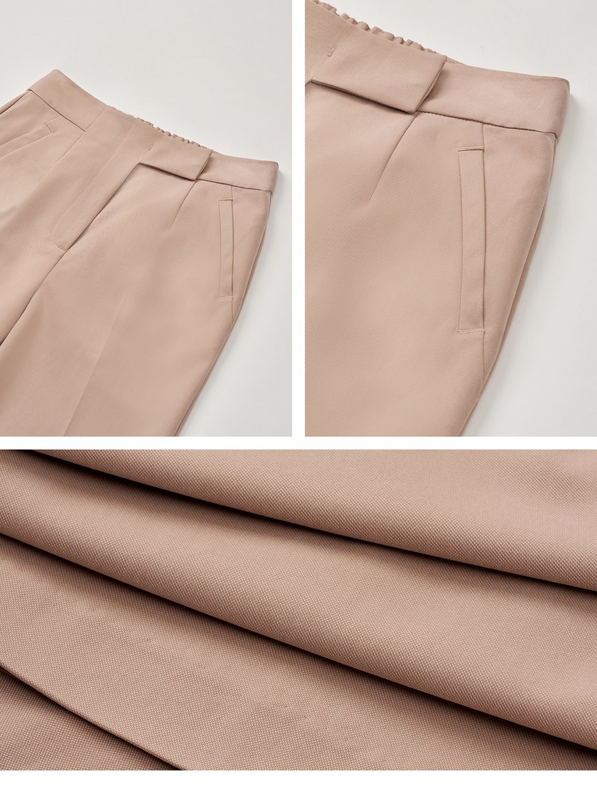 簡約質感落地西裝寬褲