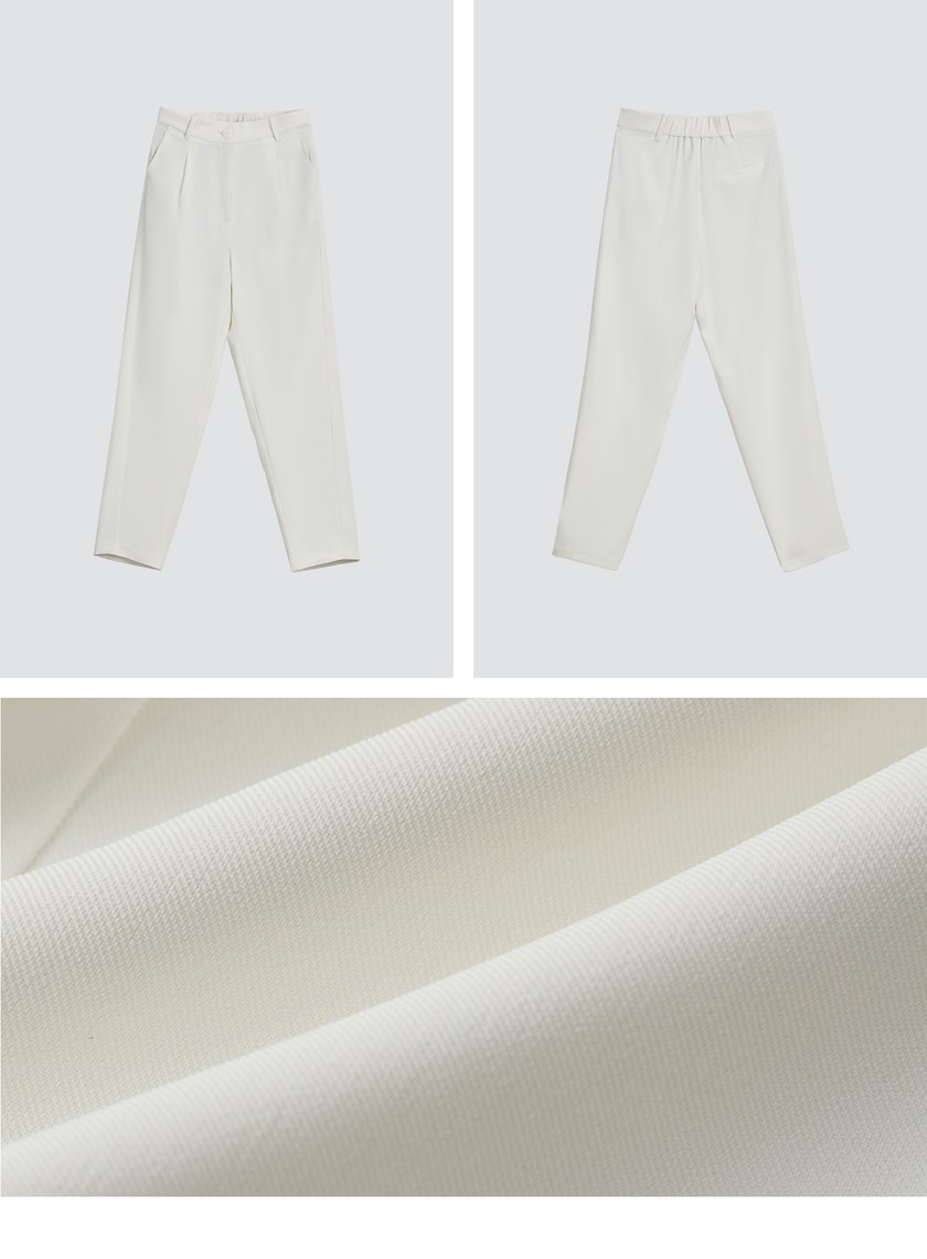 輕柔涼感錐形西裝褲