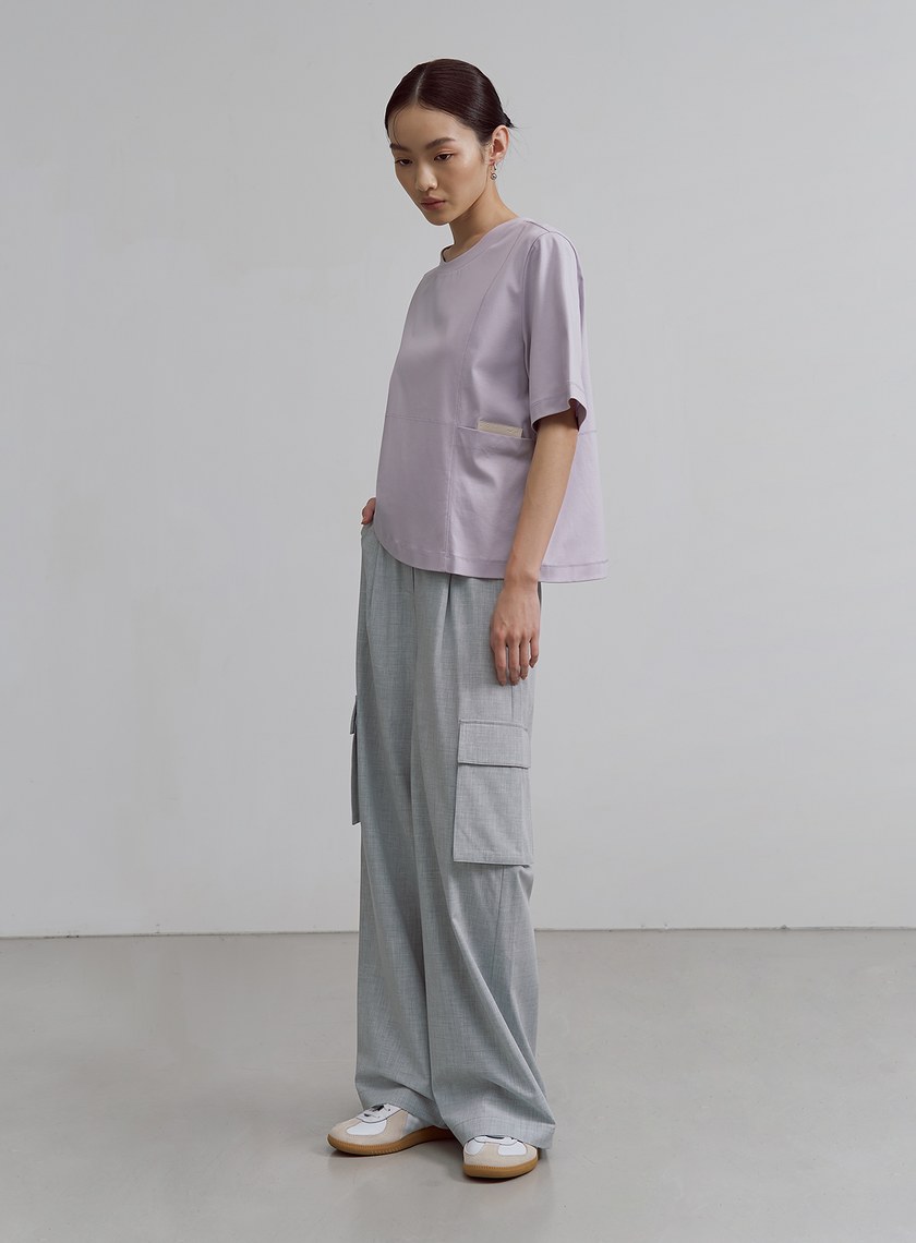 個性爬線設計短袖上衣