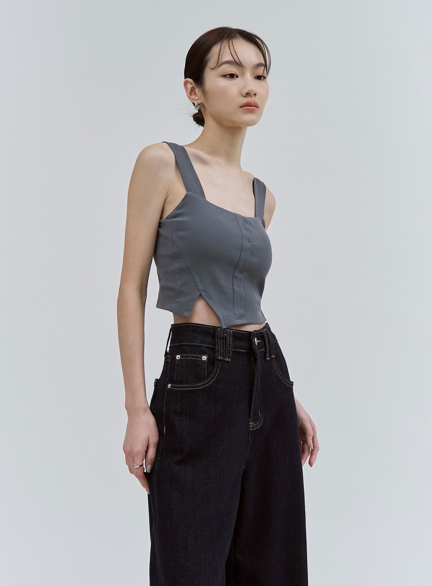 寬肩帶鏤空美背BRA上衣