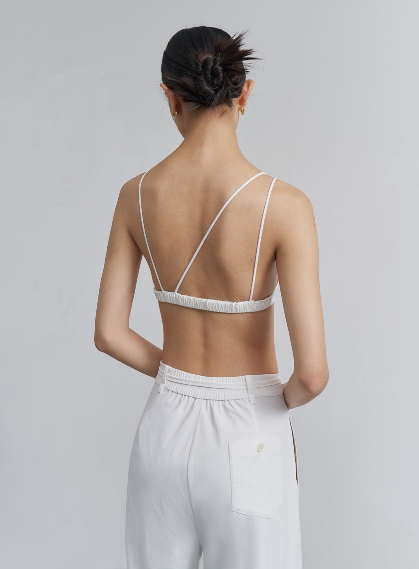 不對稱細肩帶法式内衣