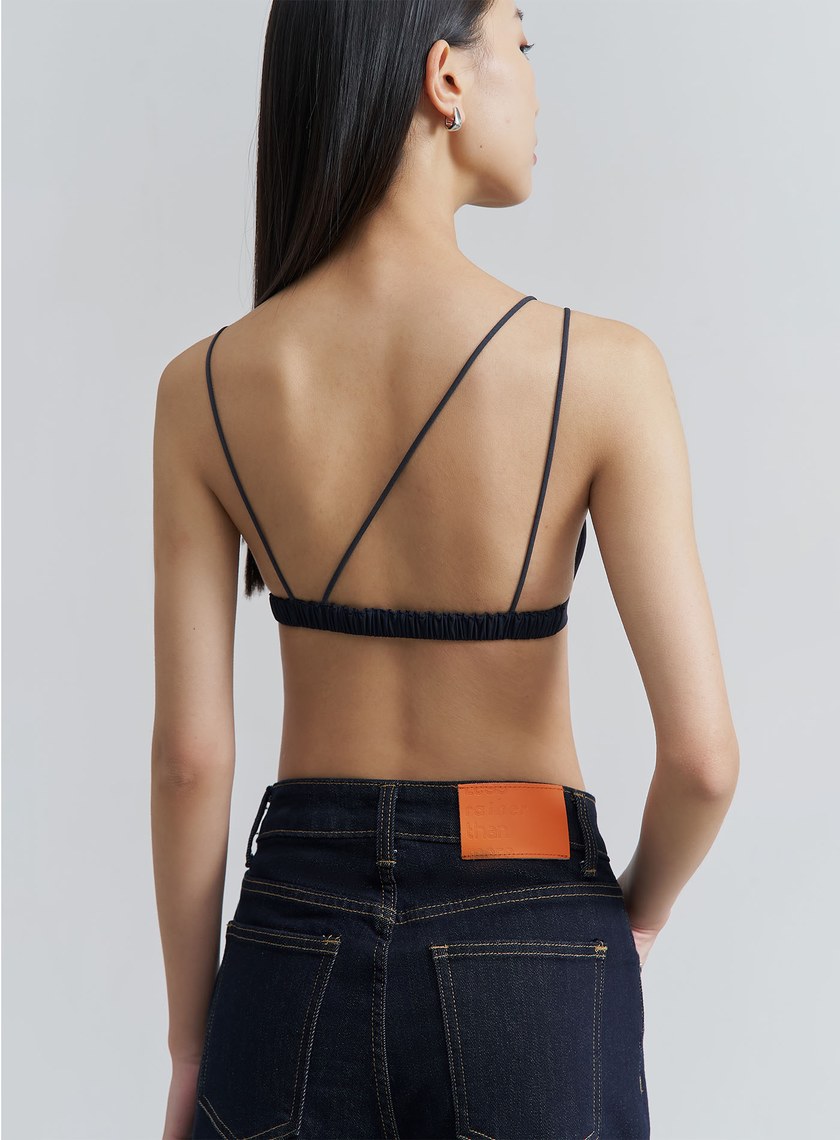 不對稱細肩帶法式内衣