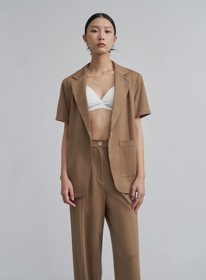 天絲涼感短袖針織外套