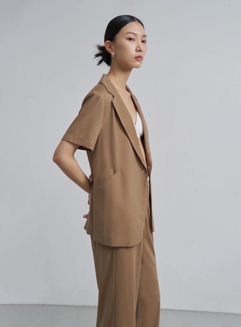 天絲涼感短袖針織外套