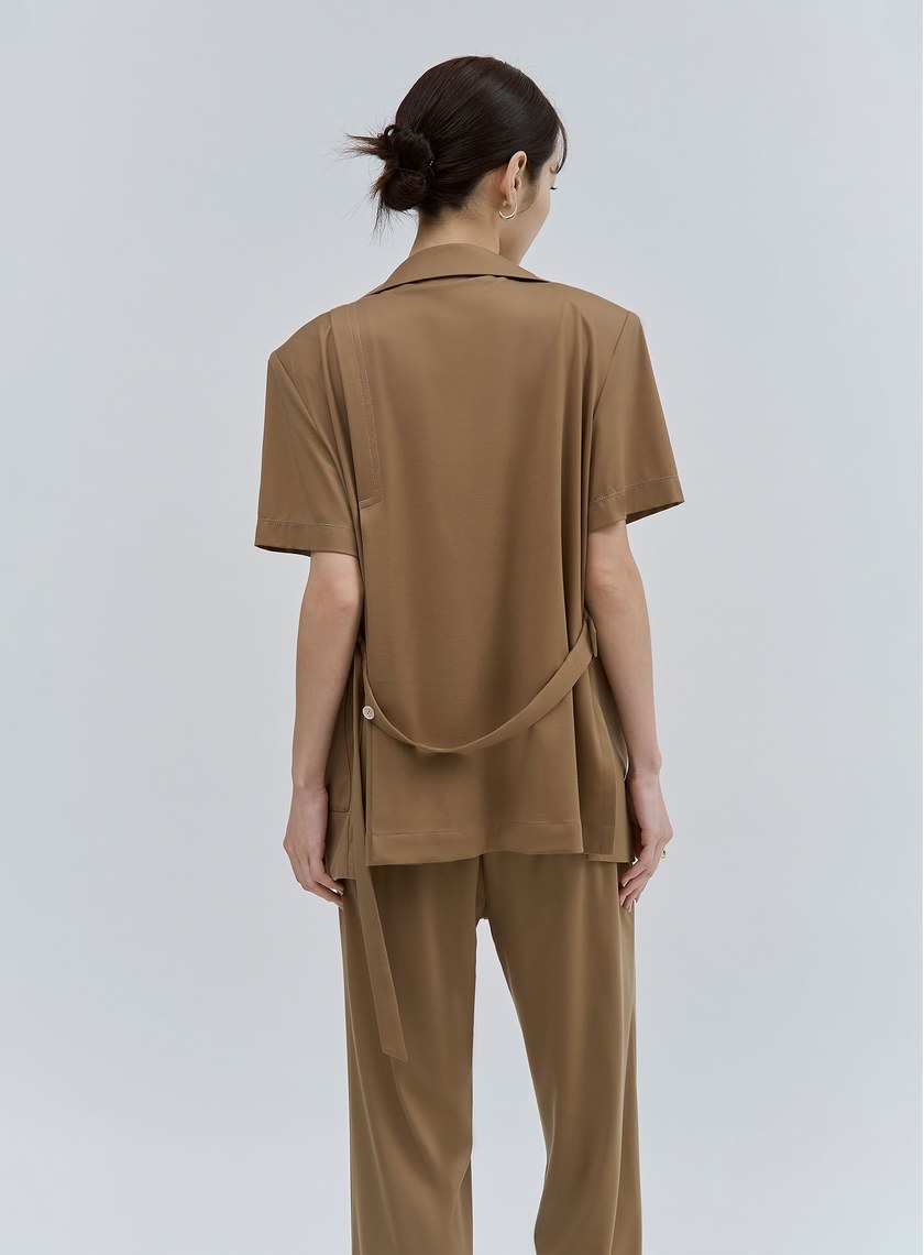 天絲涼感短袖針織外套