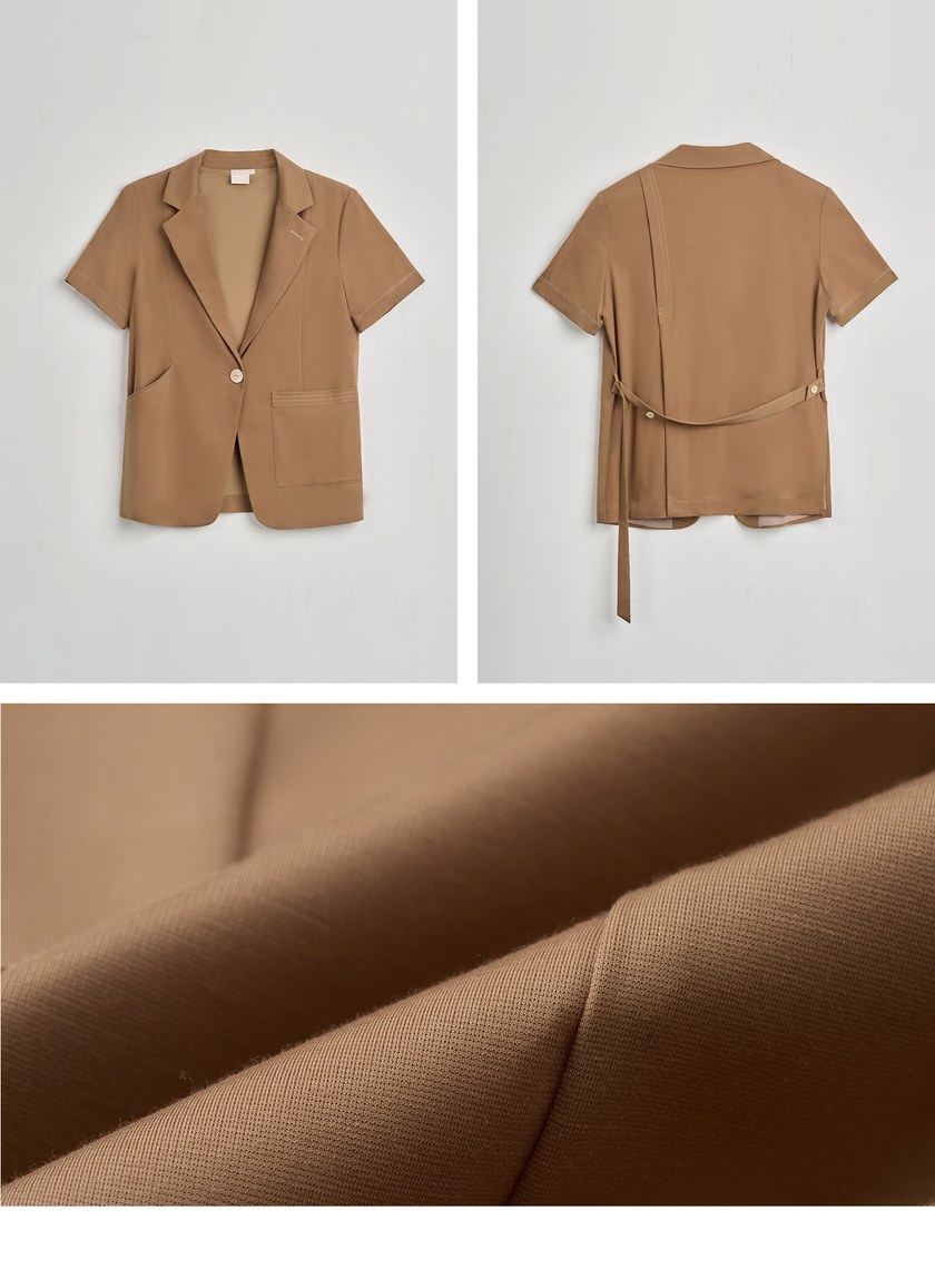 天絲涼感短袖針織外套