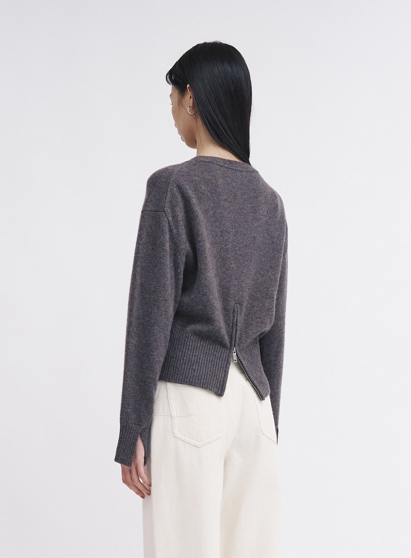 氣質羅紋收腰針織上衣