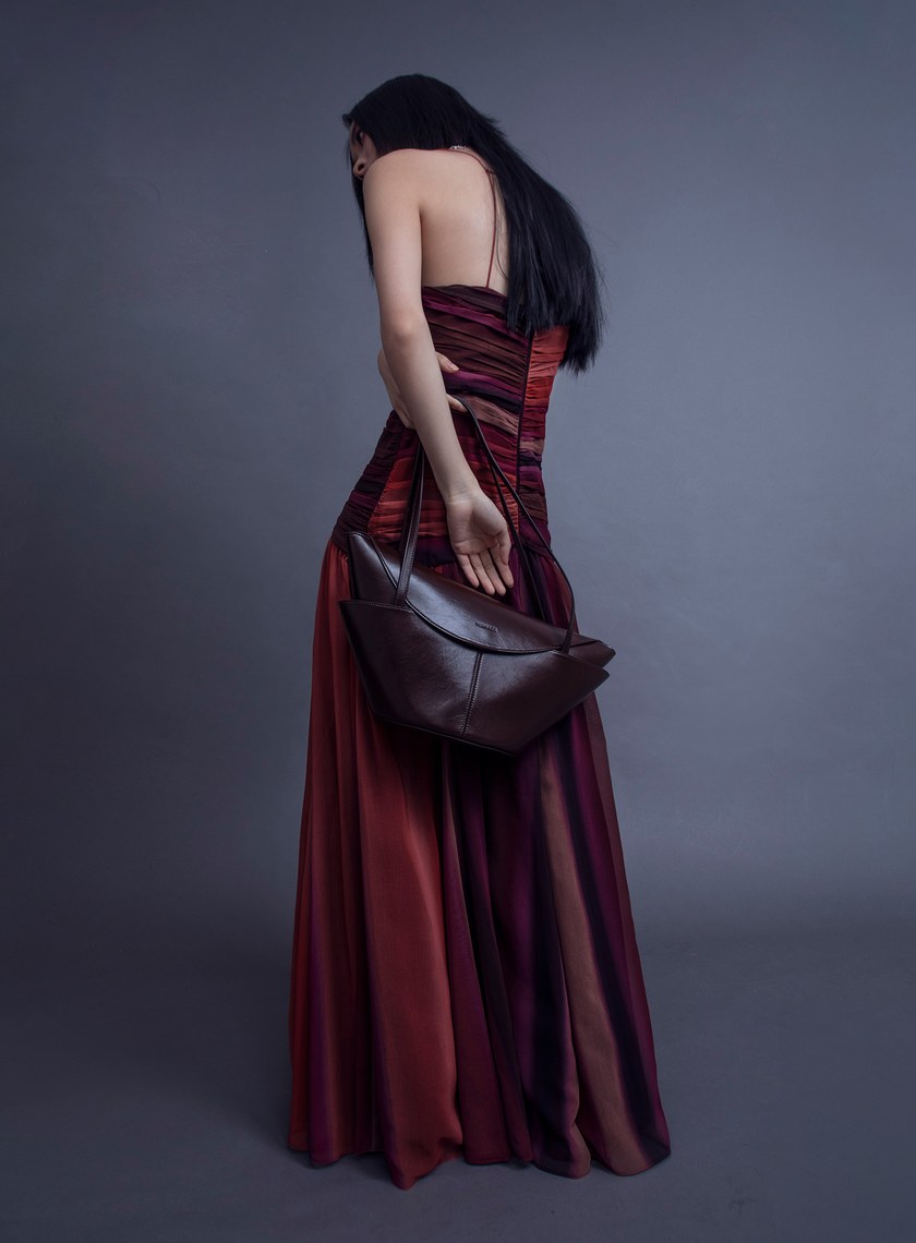 FEMANCE_Lympia牛皮紋理帆船包