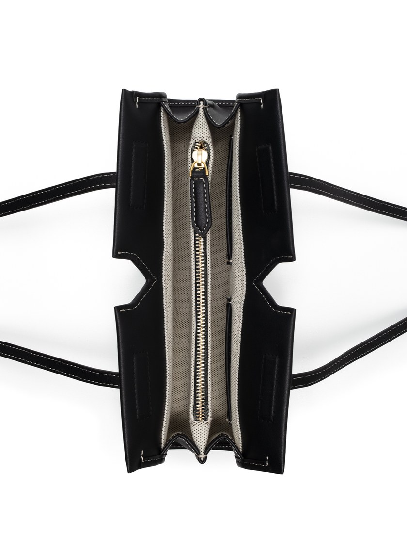 FEMANCE_Lancet S 再造皮革拼帆布風琴包