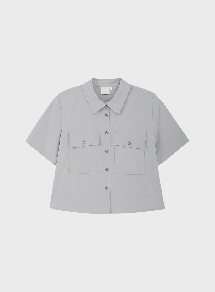 工裝涼感天絲襯衫