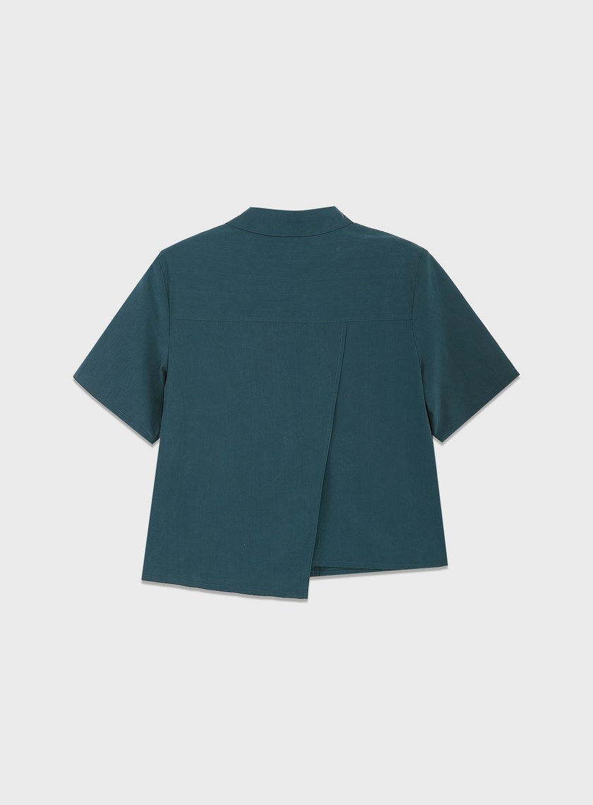 工裝涼感天絲襯衫