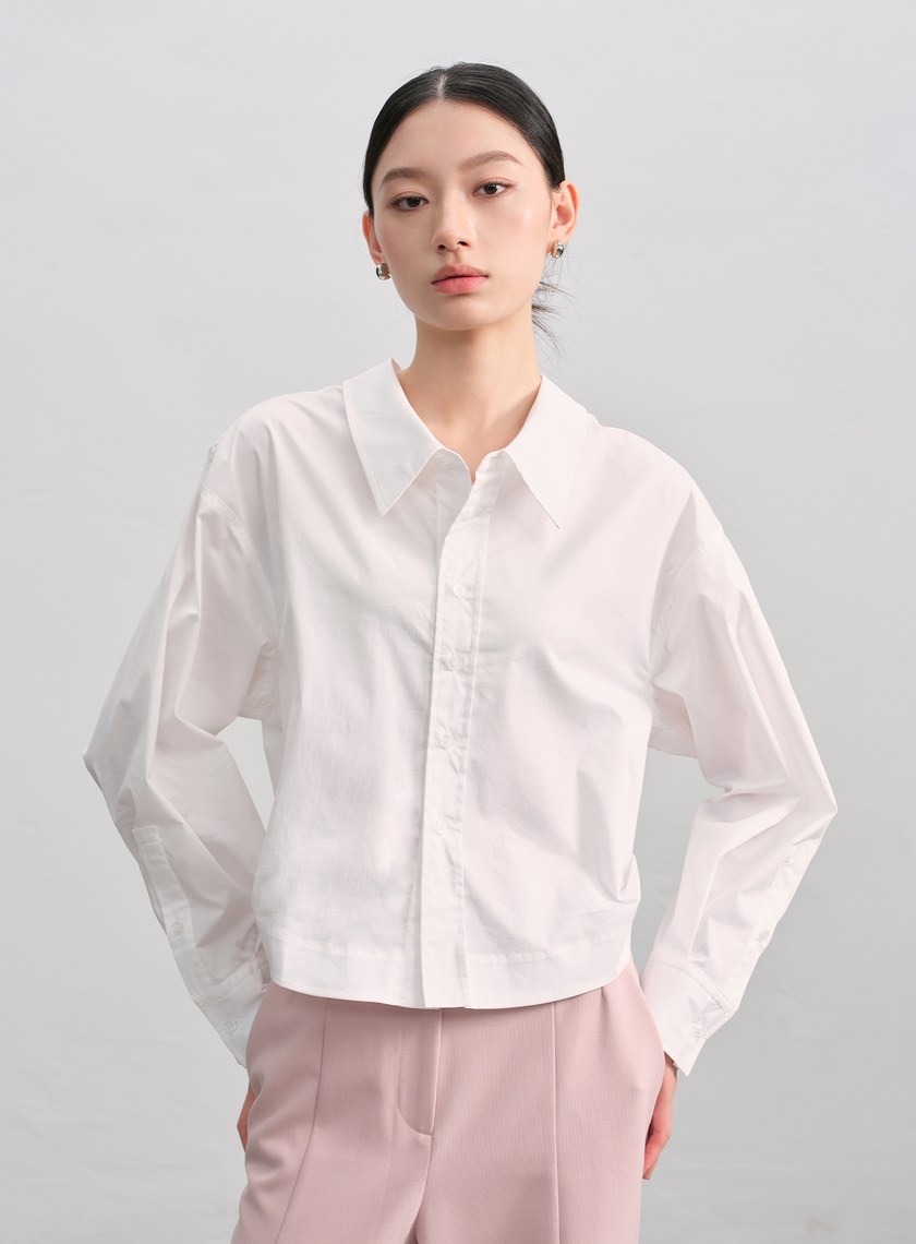 可調式收腰襯衫
