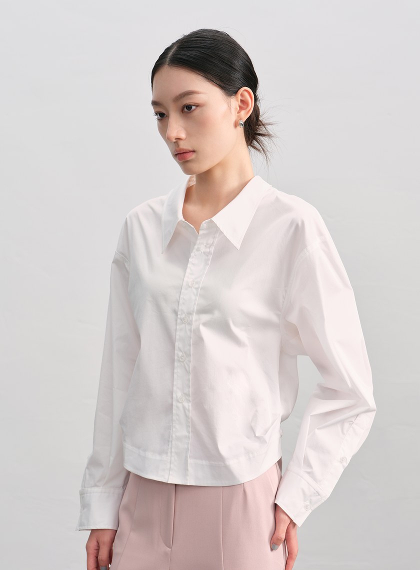 可調式收腰襯衫