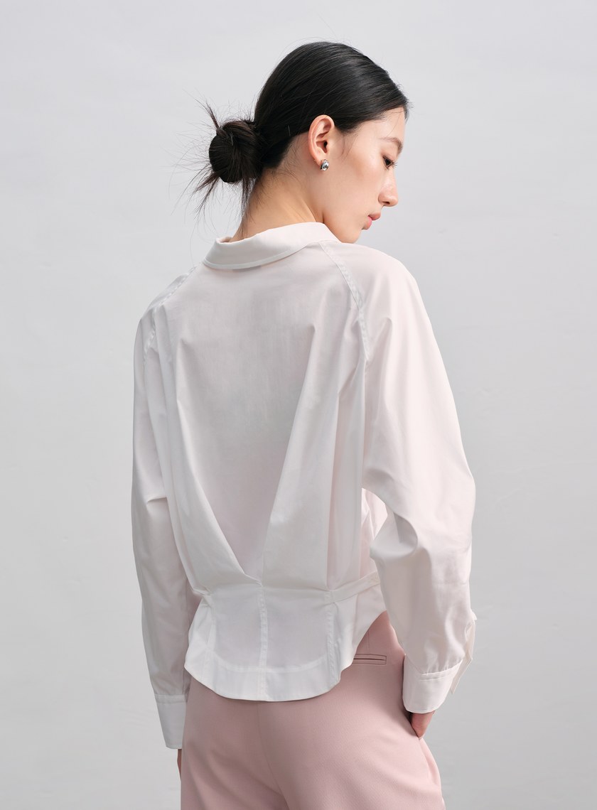 可調式收腰襯衫