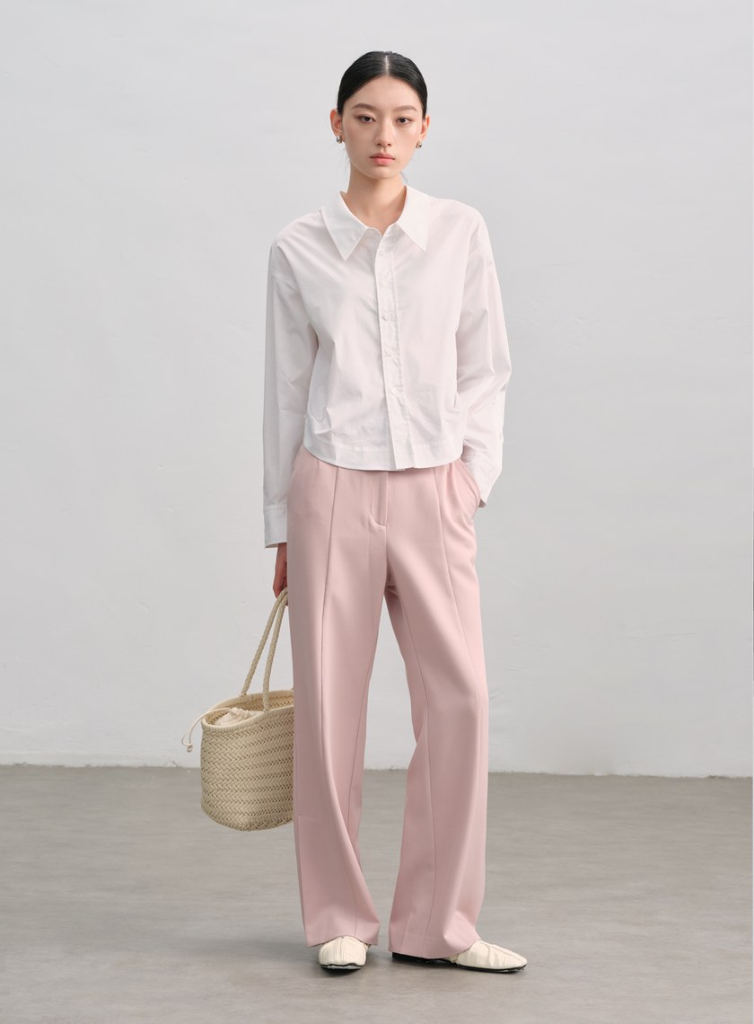 可調式收腰襯衫