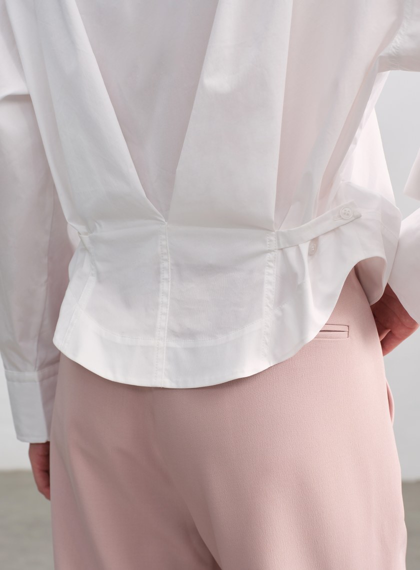 可調式收腰襯衫