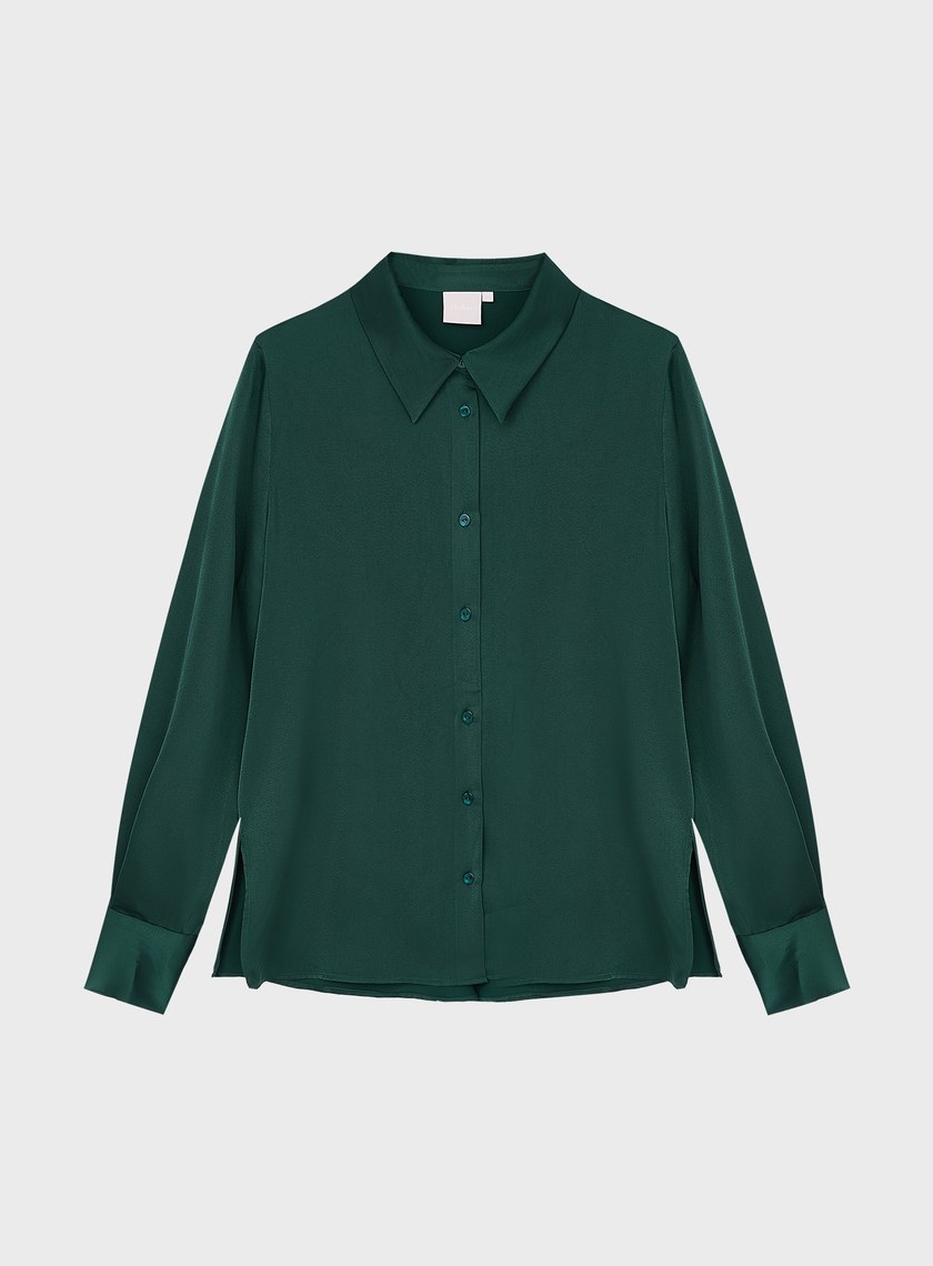 經典緞面襯衫