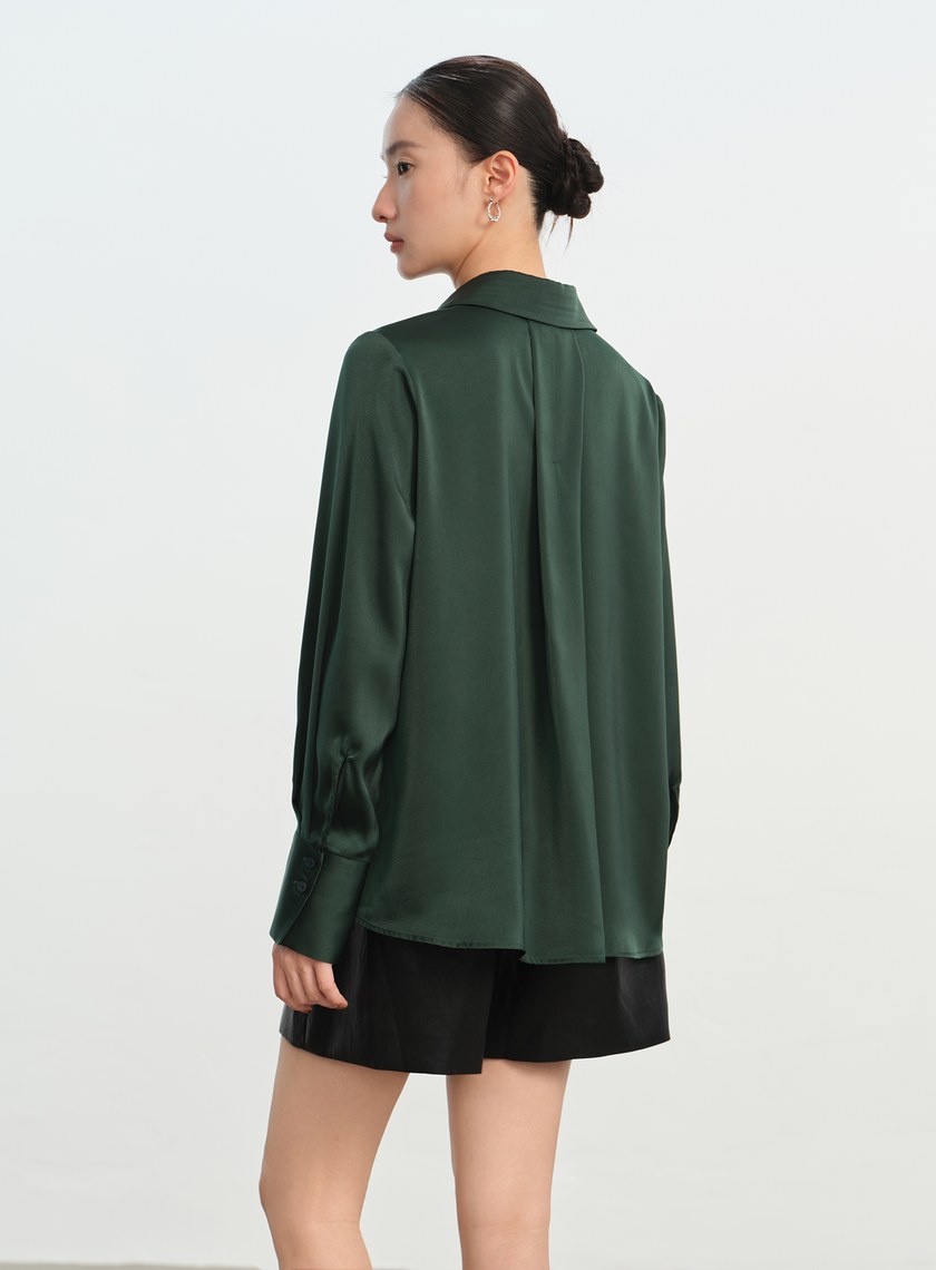 經典緞面襯衫