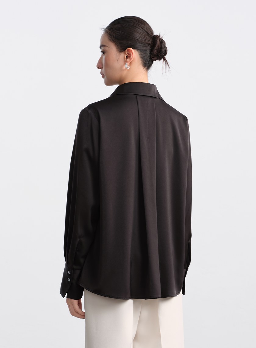 經典緞面襯衫