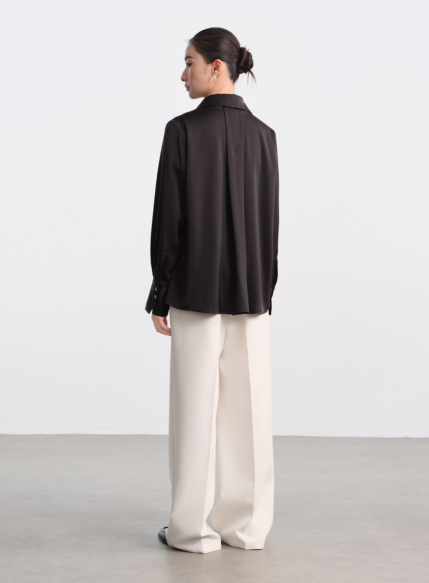 經典緞面襯衫
