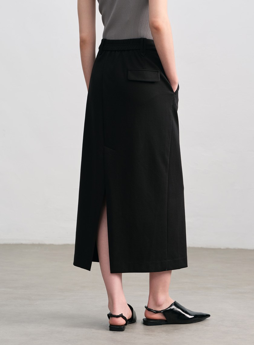 簡約針織直身半裙