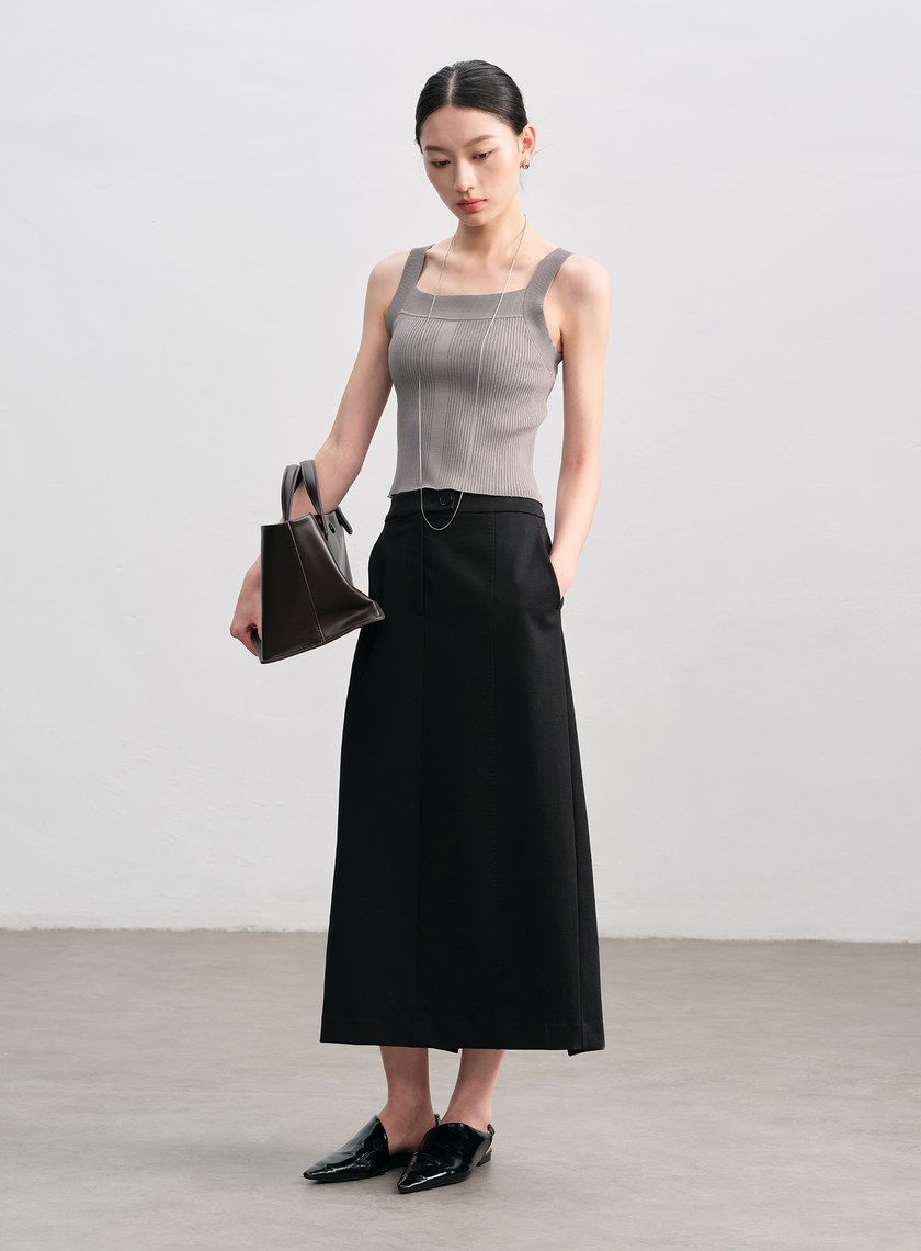 簡約針織直身半裙