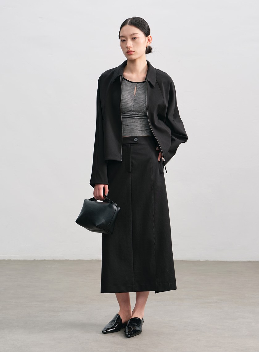 簡約針織直身半裙