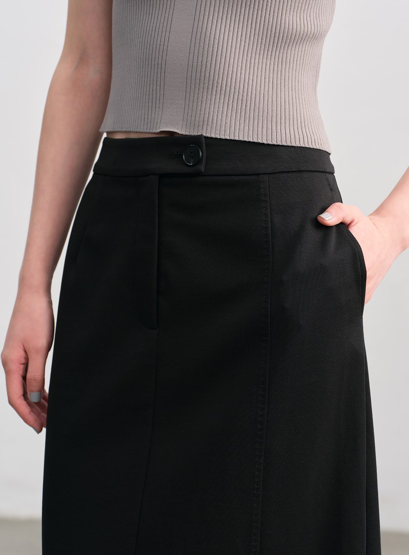 簡約針織直身半裙