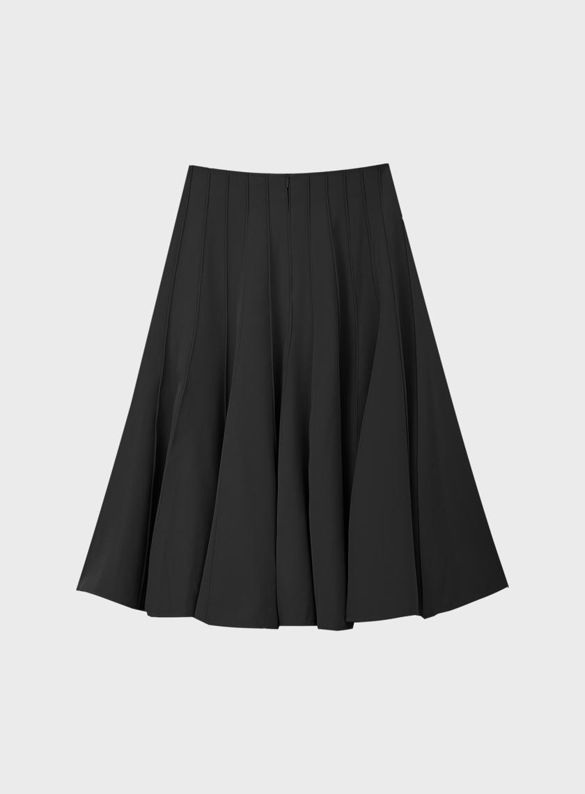 復古拼接傘狀裙