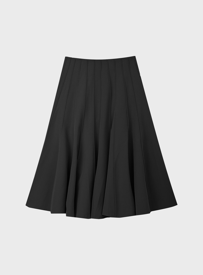 復古拼接傘狀裙