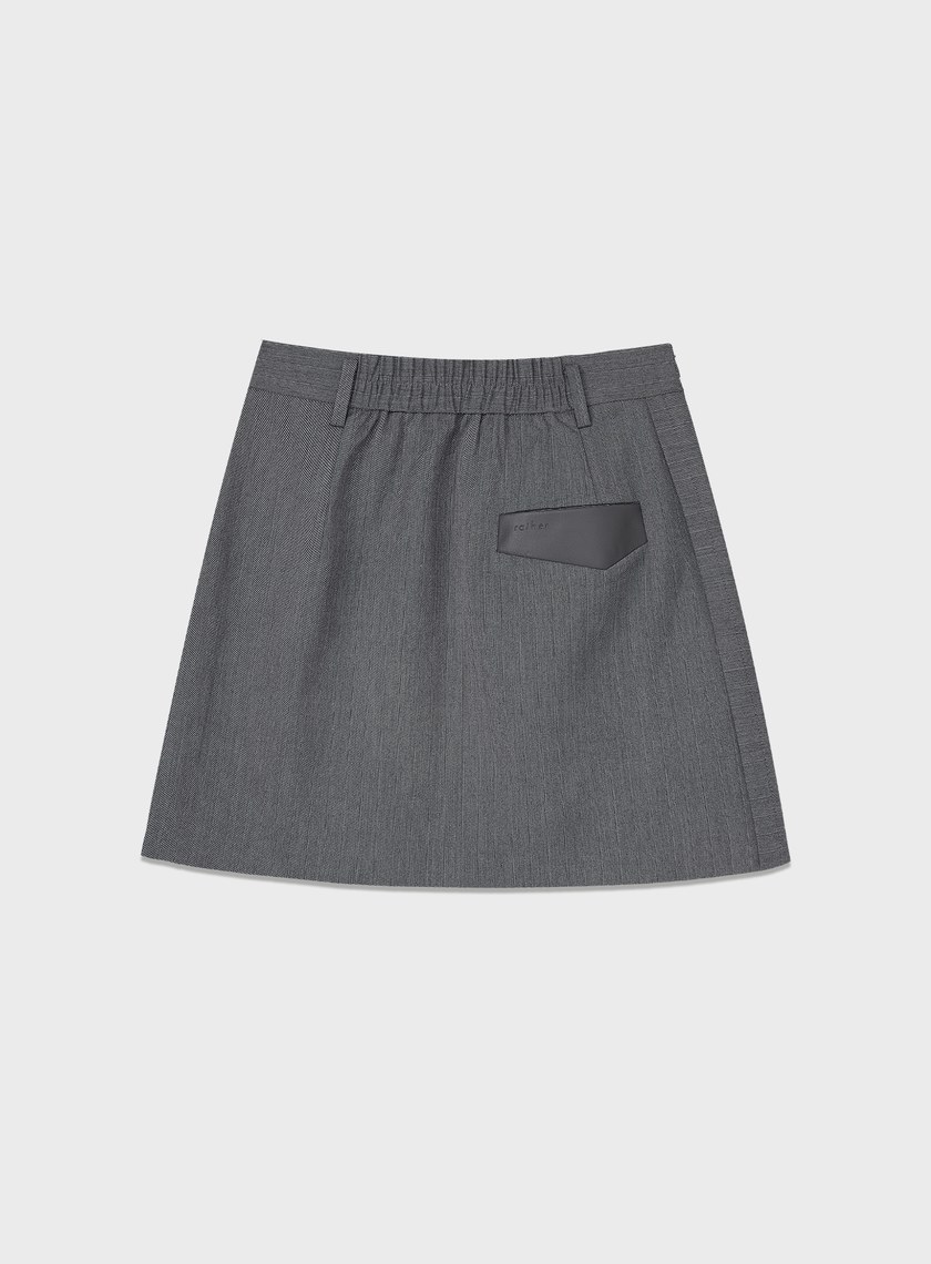 俐落直筒西裝短裙