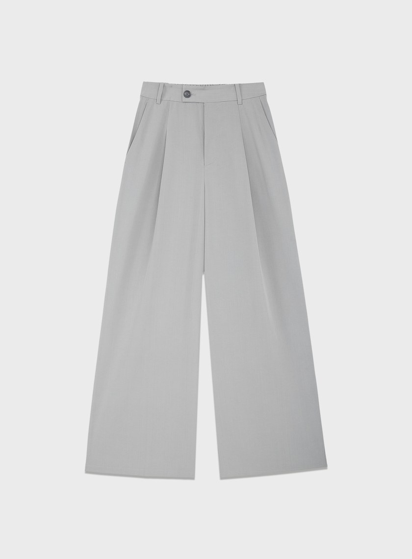 工裝涼感天絲寬褲