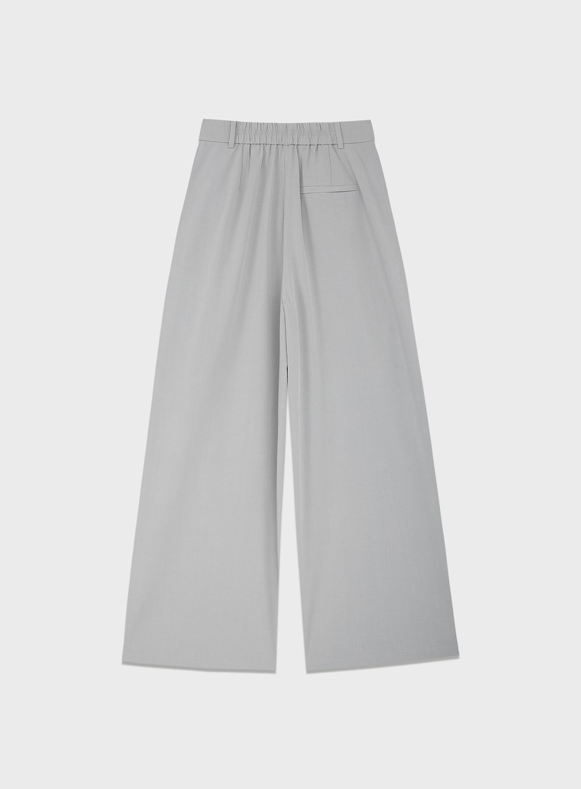 工裝涼感天絲寬褲