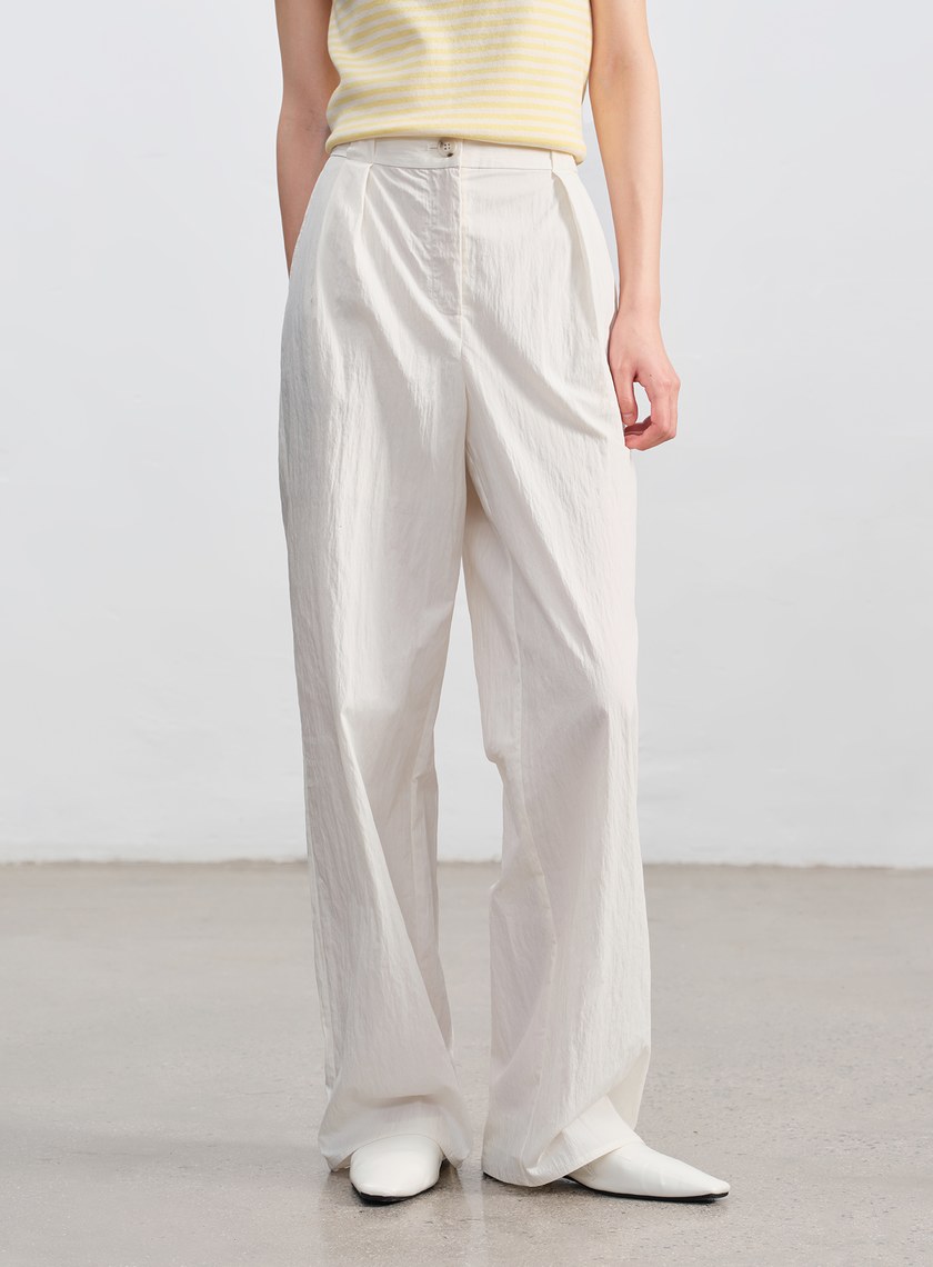 肌理感棉質西裝褲