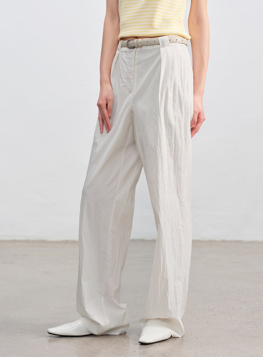 肌理感棉質西裝褲