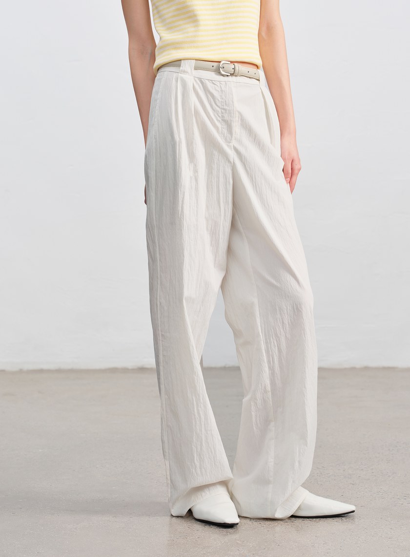 肌理感棉質西裝褲