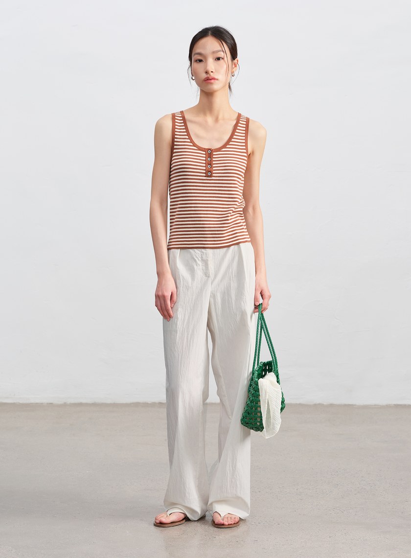 肌理感棉質西裝褲