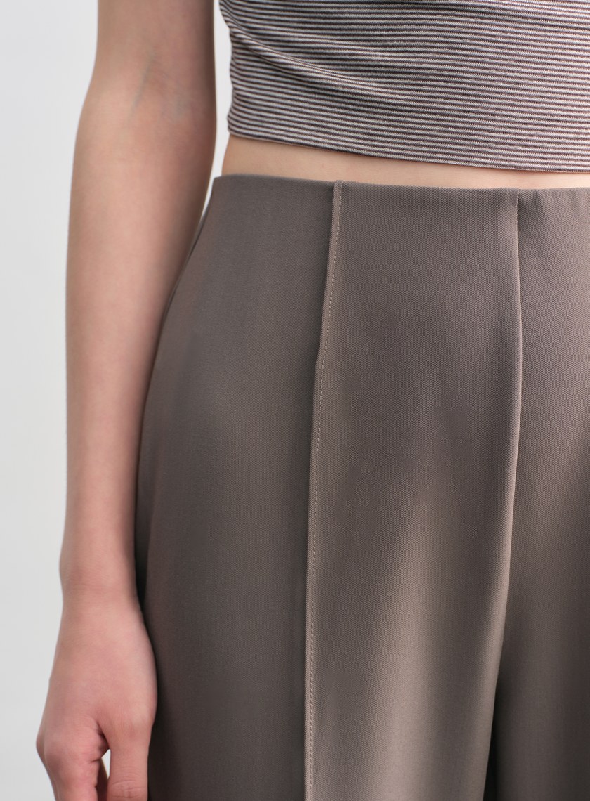 復古側開衩喇叭褲