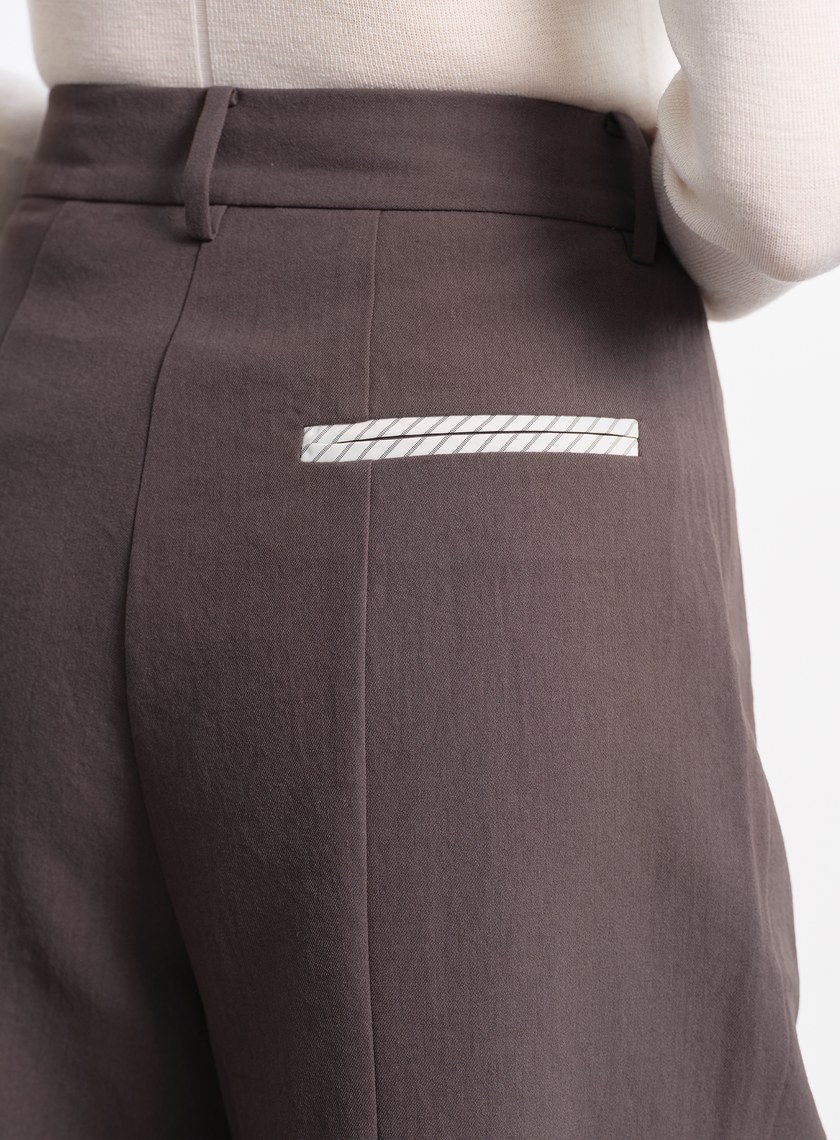 輕盈中空紗直筒褲