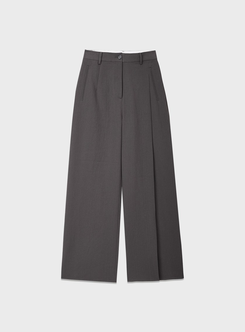 輕盈中空紗直筒褲