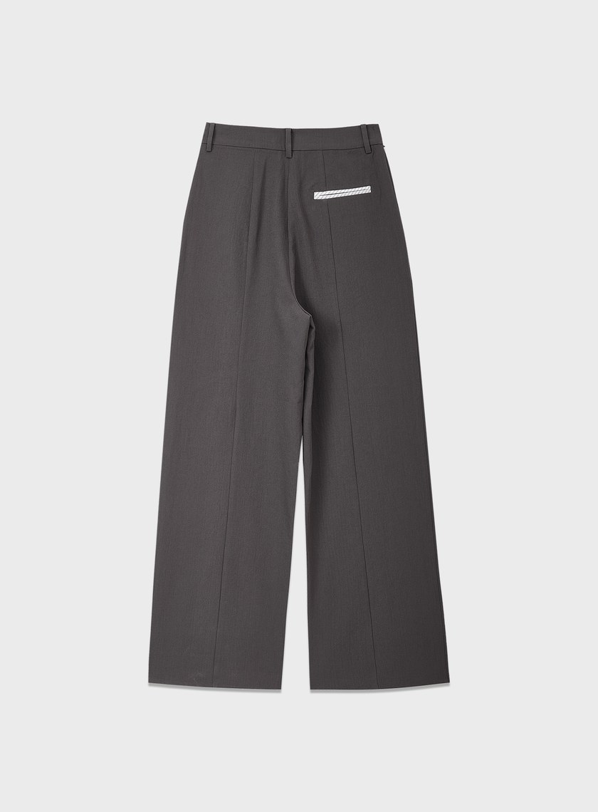 輕盈中空紗直筒褲