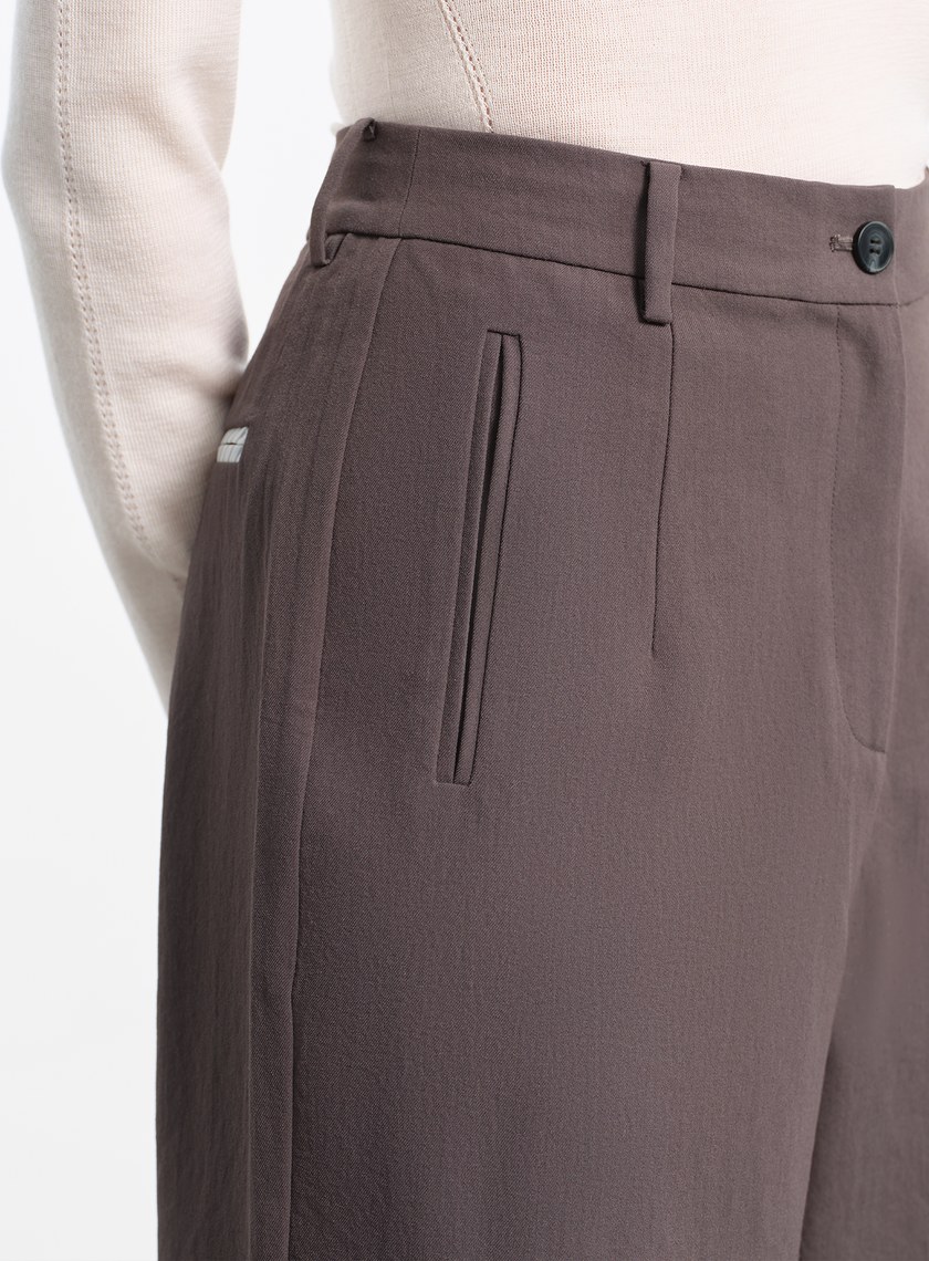 輕盈中空紗直筒褲