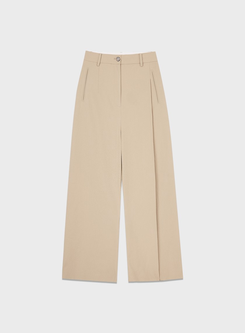 輕盈中空紗直筒褲