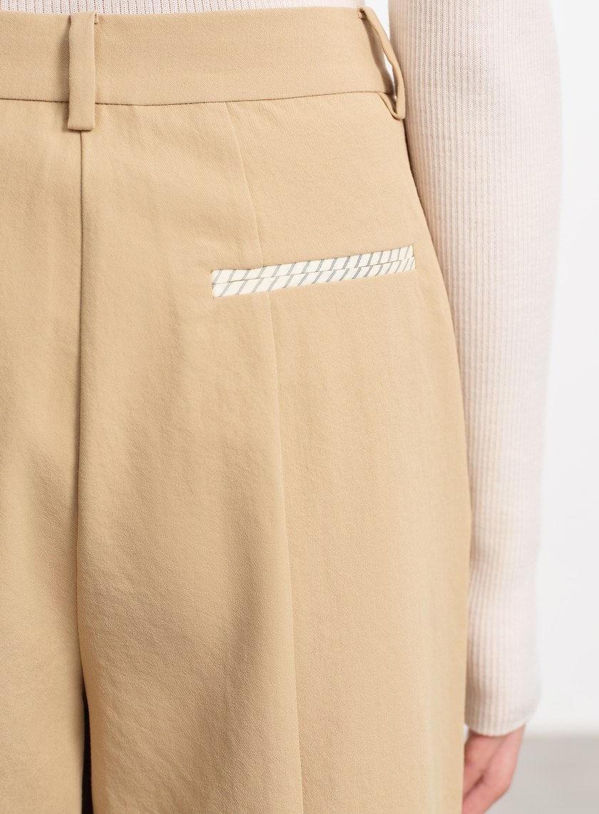 輕盈中空紗直筒褲