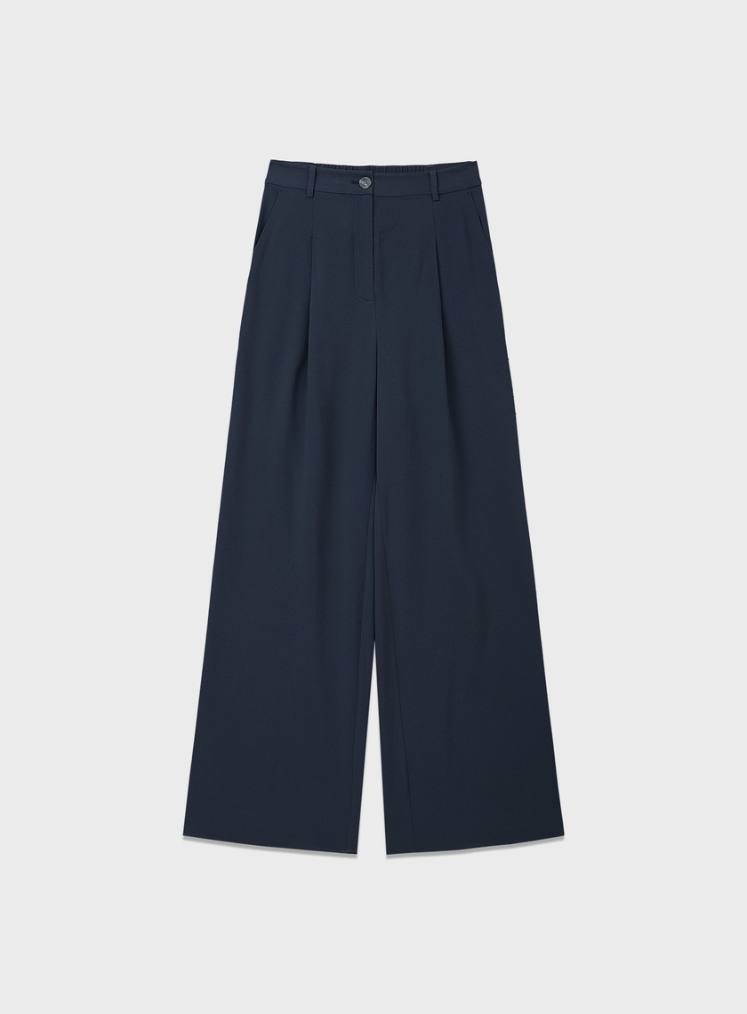 垂感醋酸修身西裝褲